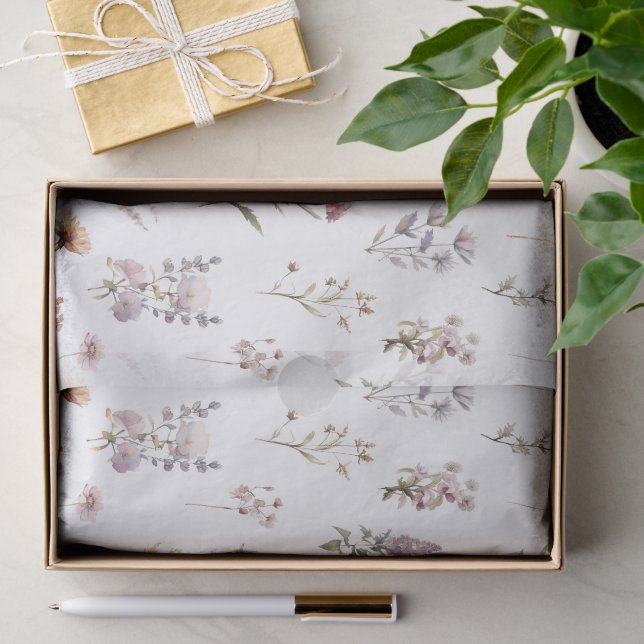 Blume, Wildblumen, Blume im Garten Seidenpapier (Geschenk)