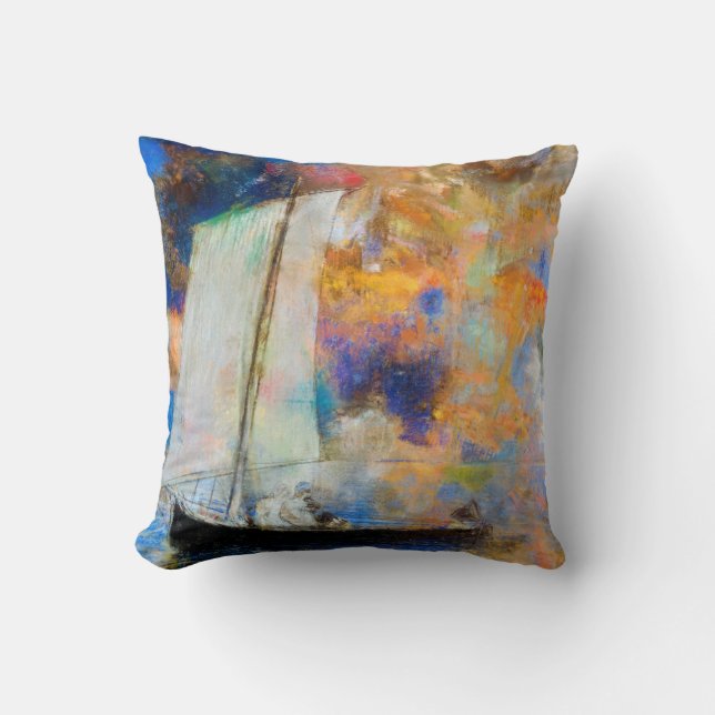 Blume Wolken, Redon Kissen (Vorderseite)