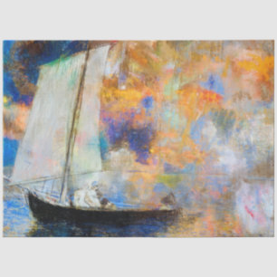 Blume Wolken, Redon Seidenpapier