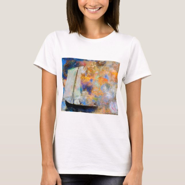 Blume Wolken, Redon T-Shirt (Vorderseite)