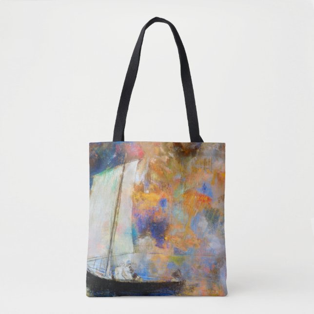 Blume Wolken, Redon Tasche (Vorderseite)