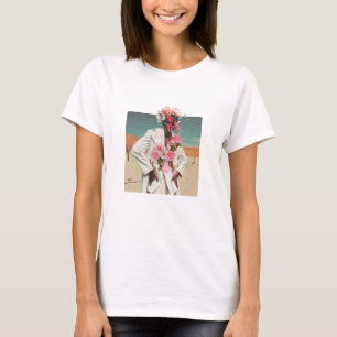 Blume Woman Mixed Media Collage T-Shirt