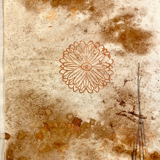 Blume Wood Art Briefmarke Gummistempel (Von Creator hochgeladen)