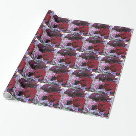 Blume-Wrapping-Papier für Velvet-Rose Geschenkpapier