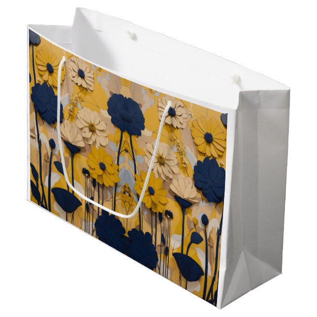 Blume & Wunder: Eine wunderschöne Geschenktasche Große Geschenktüte (Vorderseite Schrägansicht)