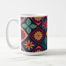 Blume-Zaubermuster Kaffeetasse
