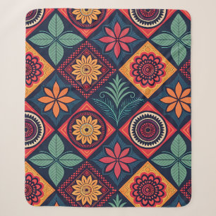 Blume-Zaubermuster Sherpadecke