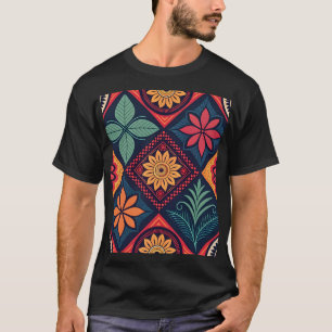 Blume-Zaubermuster T-Shirt