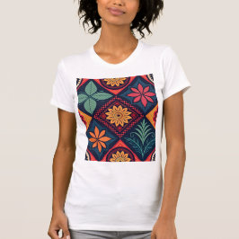Blume-Zaubermuster T-Shirt