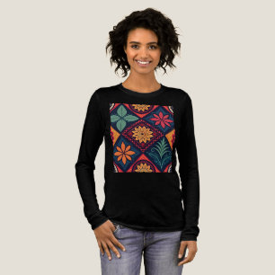 Blume-Zaubermuster Tri-Blend Shirt