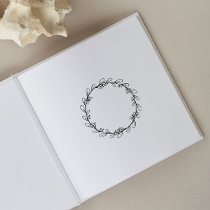 Blume, Zeitschriftenrahmen Gummistempel