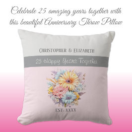 Blume zum 25. kissen