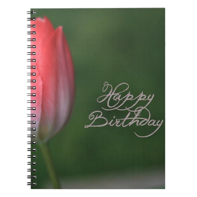 Blume zum Geburtstag Notizblock (Vorderseite)