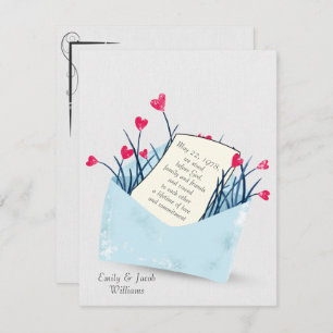 Blume zum Hochzeitstag Einladung