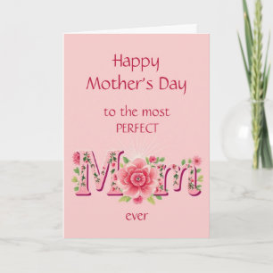 Blume zum Muttertag für die perfekte Mama Karte