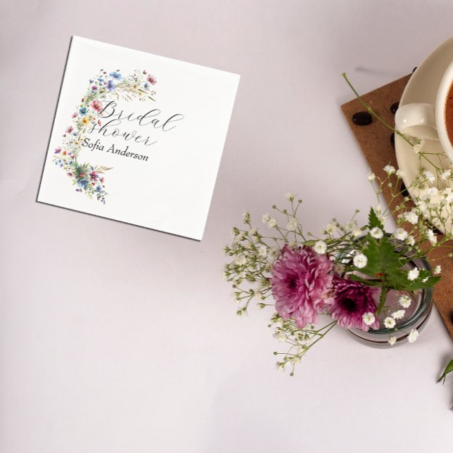 Blume zum Party "French Garden" Serviette (Classic Napkins, adorned with a delightful French Garden Party flower design. )