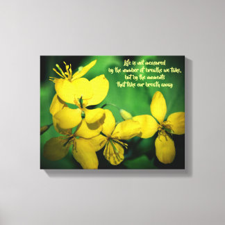 Blume zum Thema Inspiration Leinwanddruck