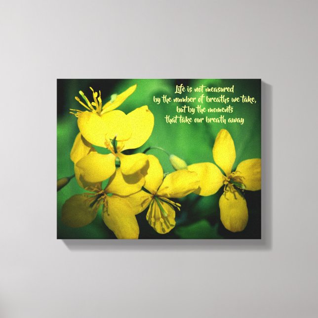 Blume zum Thema Inspiration Leinwanddruck (Vorderseite)