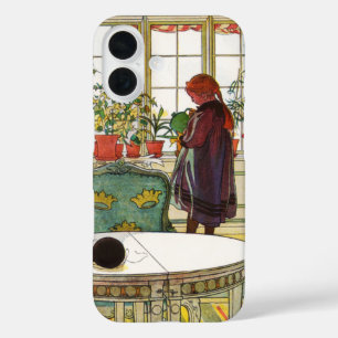 Blume zum Windows von Carl Larsson iPhone 16 Hülle