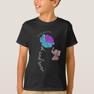 Blume zur Aufklärung von Selbstmorden Elephant Rib T-Shirt