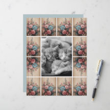 Blume zur Decke der Holzblattkarte