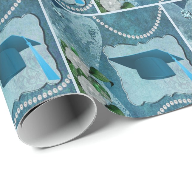 Blume zur Graduierung Geschenkpapier (Rolleneckpunkt)