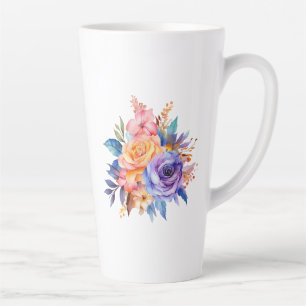 Blume zur Rose von Aquarellen Design-58392 Milchtasse