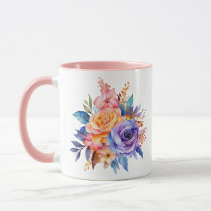 Blume zur Rose von Aquarellen Design-58392 Tasse