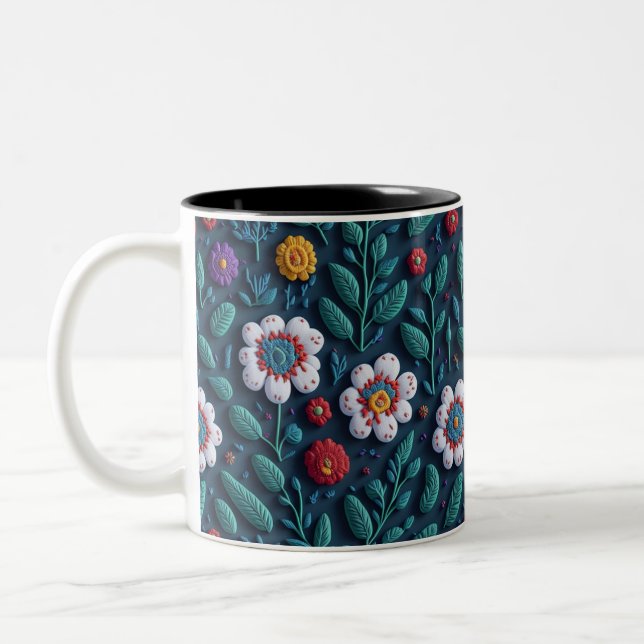 Blume Zweifarbige Tasse (Links)
