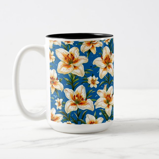 Blume Zweifarbige Tasse (Links)