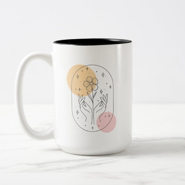 Blume Zweifarbige Tasse (Links)