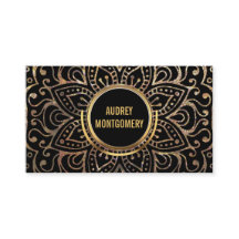Blumemandala-Muster des GoldBoho Yoga-Lehrer-|