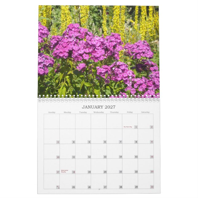 Blumen 2012 kalender (Jan 2027)