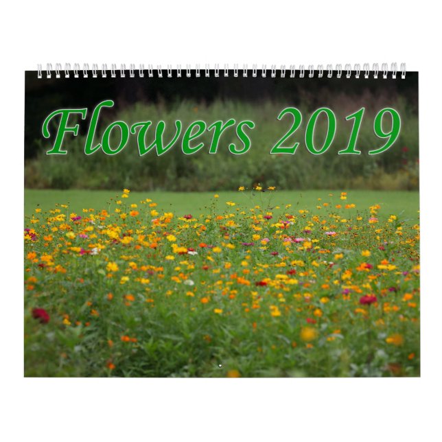 Blumen 2019 kalender (Titelbild)