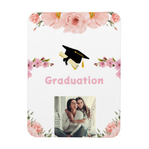 Blumen-Abschlussfoto-Party-Magnet Magnet