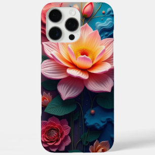 Blumen Abstrakt iPhone 16 Pro Max Hülle