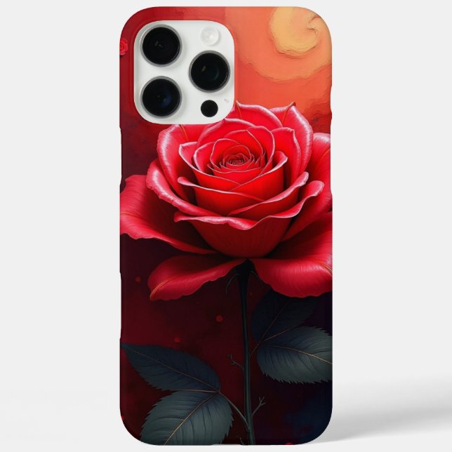 Blumen Abstrakt iPhone 16 Pro Max Hülle (Rückseite)