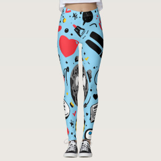 Blumen-All-Over-Print-Leggings Leggings