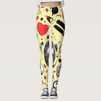 Blumen-All-Over-Print-Leggings Leggings