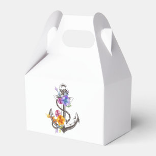 Blumen Anker Strand Sommer Nautische Hochzeit Geschenkschachtel
