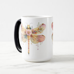 Blumen-Aquarell-Libelle Verwandlungstasse