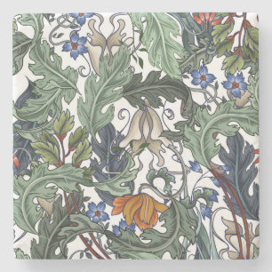 Blumen, Art Deco, modern, nahtlos. Steinuntersetzer
