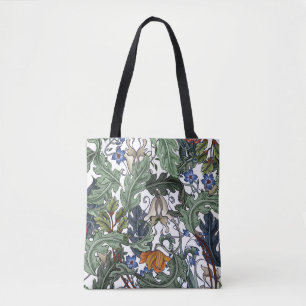 Blumen, Art Deco, modern, nahtlos. Tasche
