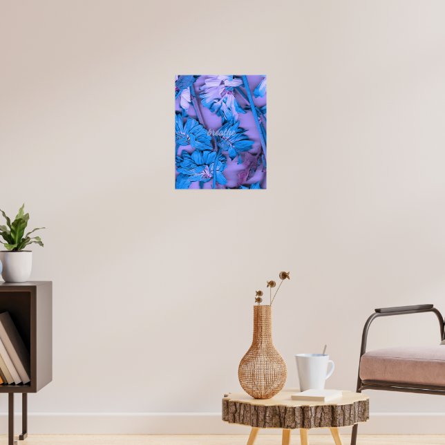 Blumen-Atmen-Plakat Poster (Wohnzimmer 3)