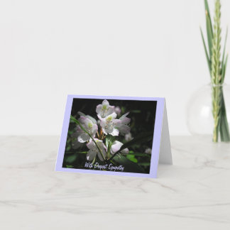 Blumen auf Beileids-Karte Karte