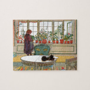 Blumen auf dem Windowsill durch Karl Larsson