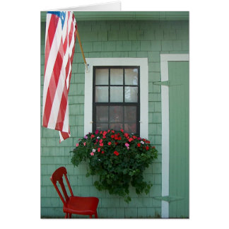 Blumen auf der Scheune