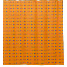 Blumen auf Orange
