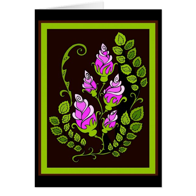 Blumen auf Schwarzem (Vorne)