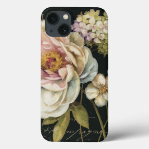 Blumen auf Schwarzem iPhone 13 Hülle